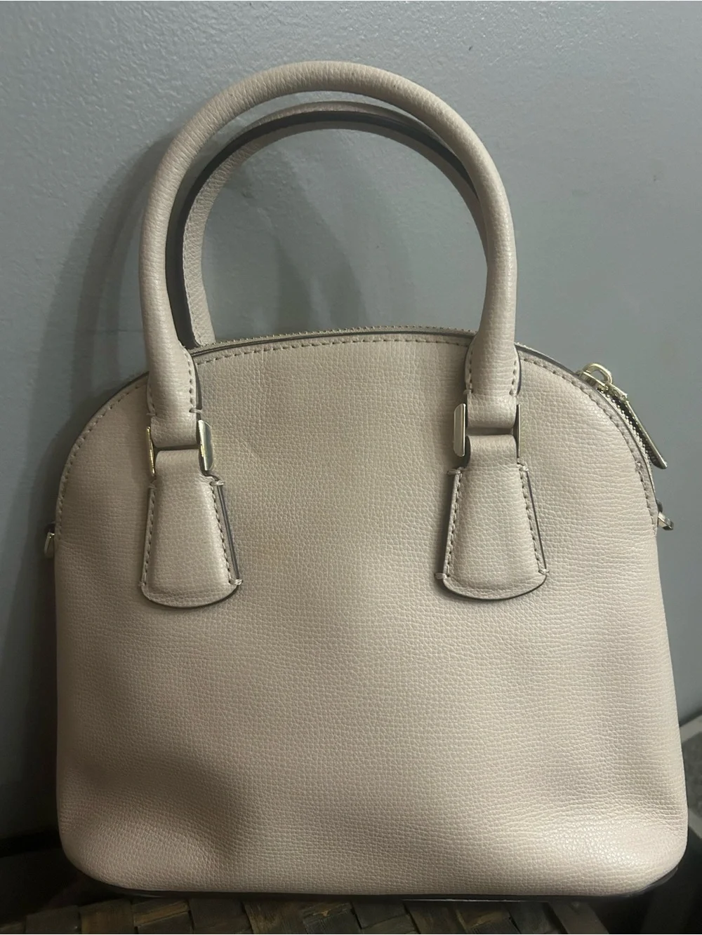 kate spade Cream Dome Satchel with Top Handles & Strap ♠️